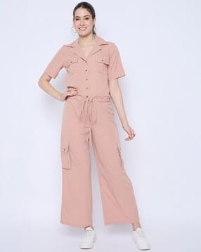 color cocktail Women Short-length Sleeve Jumpsuit-picture-46