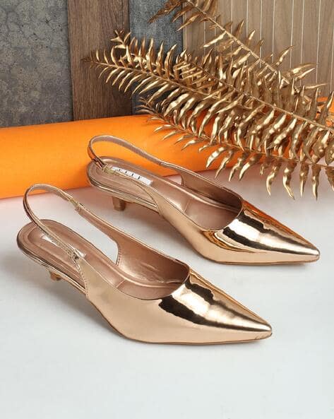 Slingback New Look Tan Heels Buy Rose Gold Heeled Shoes For Women