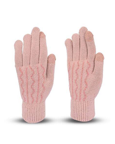 Buy Pink Gloves & Masks for Women by Loom Legacy Online | Ajio.com