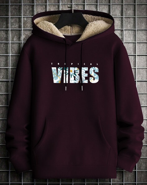 Men Self-design Hoodie