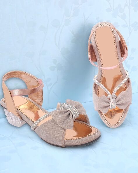 Buy Rose Gold Sandals for Girls by FREEPLAY Online
