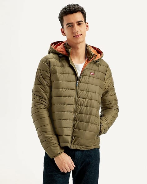 Hood Puffer Jacke Oliv Buy Olive Jackets Coats For Men By LEVI'S