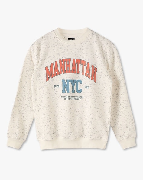 Boys Manhattan Print Regular Fit Sweatshirt