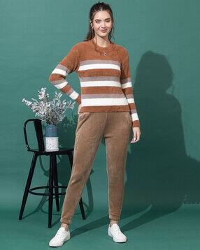 style dusk Women Colour-Block Sweater Dress-picture-52