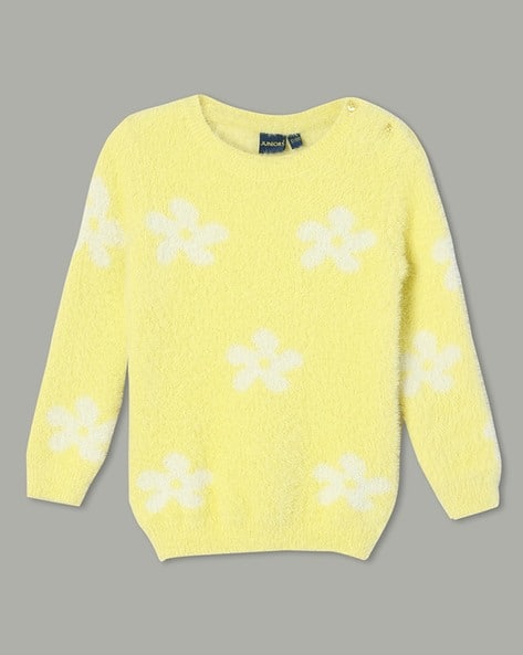 Buy Yellow Sweaters Cardigans for Girls by Juniors by Lifestyle - Main Image