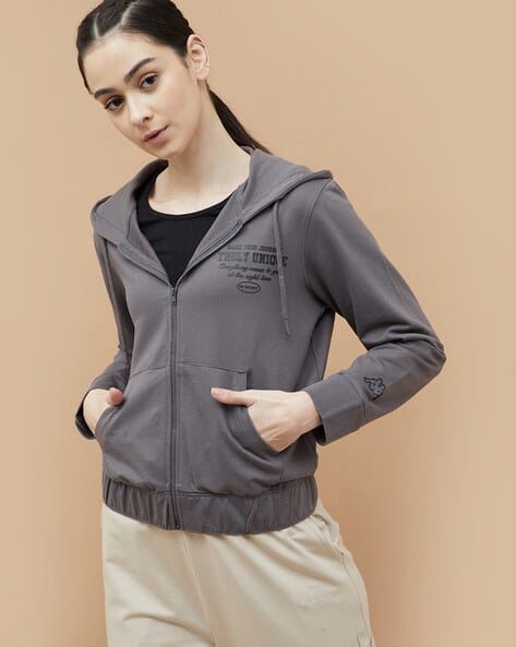 Buy Grey Sweatshirt Hoodies for Women by KAPPA Online