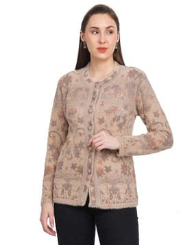 chatanya Women Round-Neck Cardigans with Button-Closure-picture-21