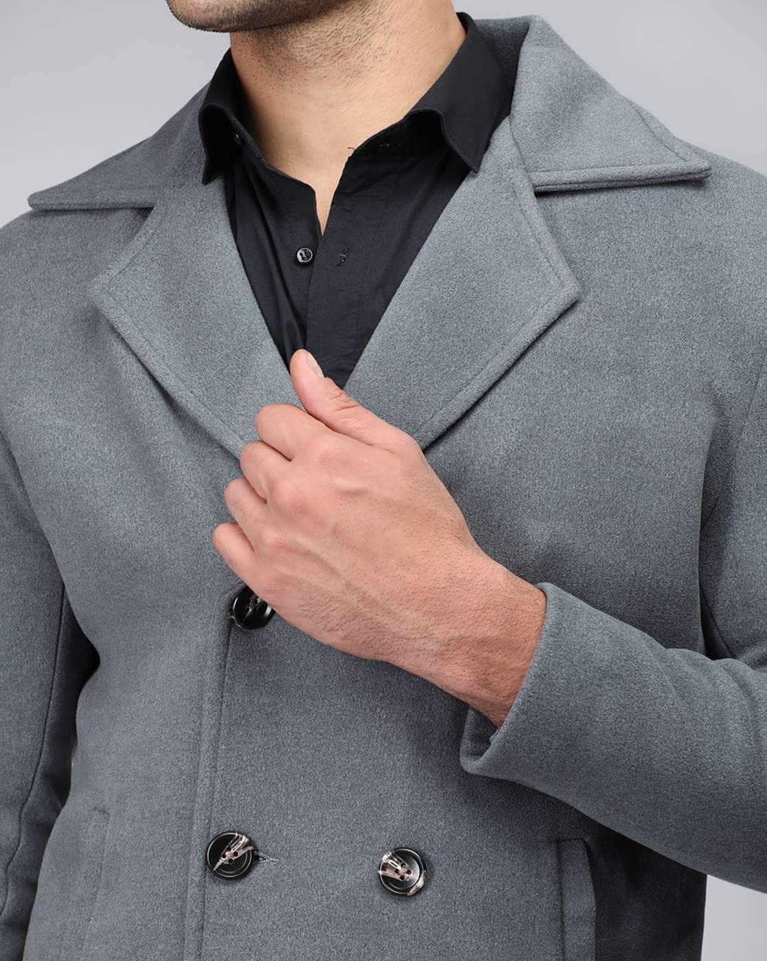 Buy Grey Jackets & Coats for Men by Dlanxa Online | Ajio.com