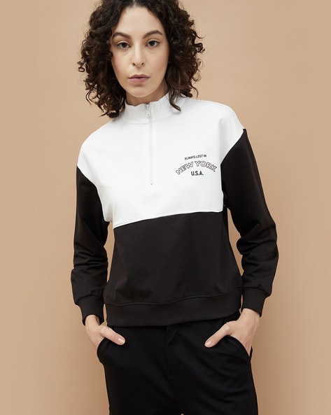 Buy Black Sweatshirt Hoodies for Women by KAPPA Online Ajio