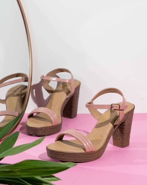INC 5 Women Double-Strap Chunky Heeled Sandals