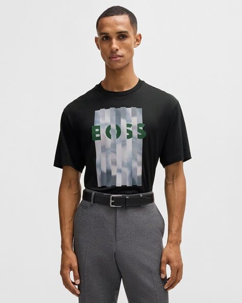 Printed Performance-Stretch Slim Fit T-Shirt