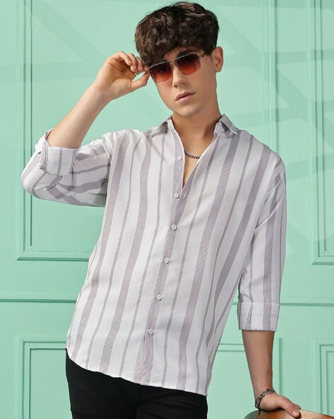 Man Stripes Regular Fit Shirt