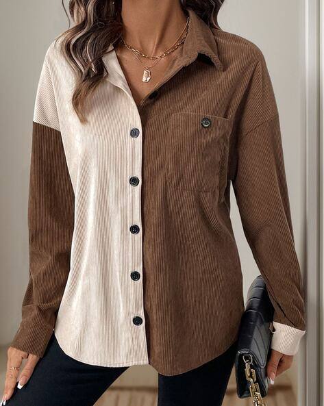 Buy Brown Shirts for Women by Lulu & Sky Online | Ajio.com