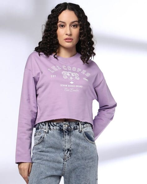 Lee Cooper Women Brand Print Relaxed Fit Sweatshirt