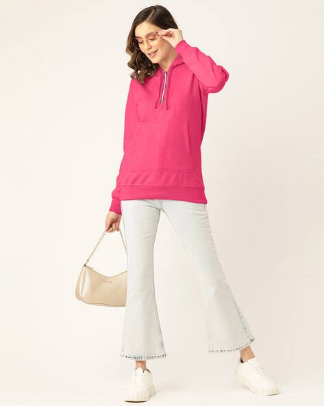 Womens Sweatshirt Magenta Sweatshirt Buy DressBerry Magenta Hooded