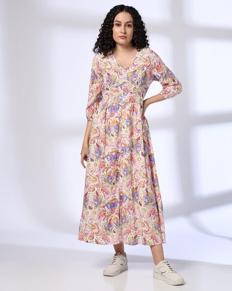 FUSION Women Printed Fit & Flare Dress