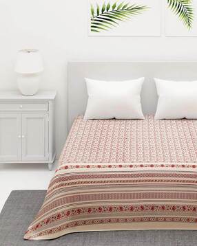 fabindia 200 TC Printed Double-Size Bedsheet with Pillow Covers-picture-27