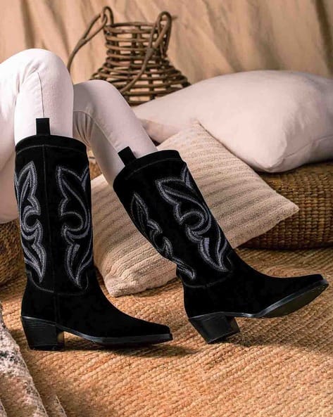 Mid Calf Boots Ladies Fall Boots ESSEX GLAM Womens Mid Calf High