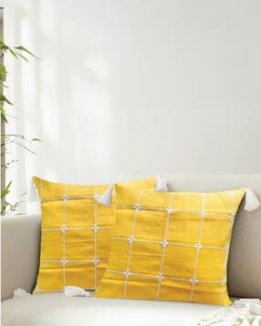 urban space Set of 2 Cotton Cushion Cover 16" x 16"-picture-18
