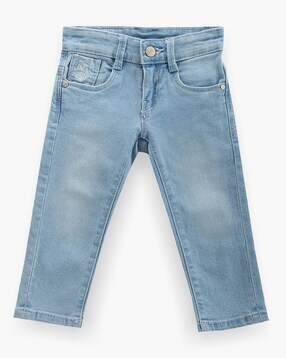 u.s. polo assn. Boys ES Lightly Washed Slim Fit Cotton Jeans-picture-42