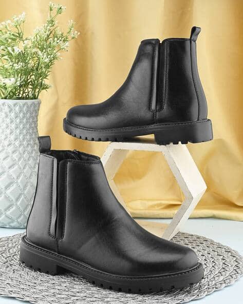 Buy Black Boots for Women by FASHION VICTIM Online