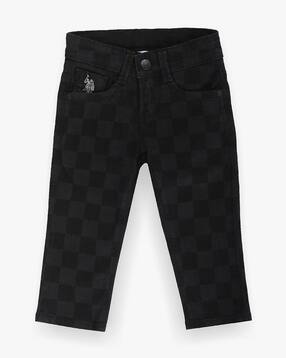 u.s. polo assn. Boys Checked Slim Fit Cotton Jeans-picture-11