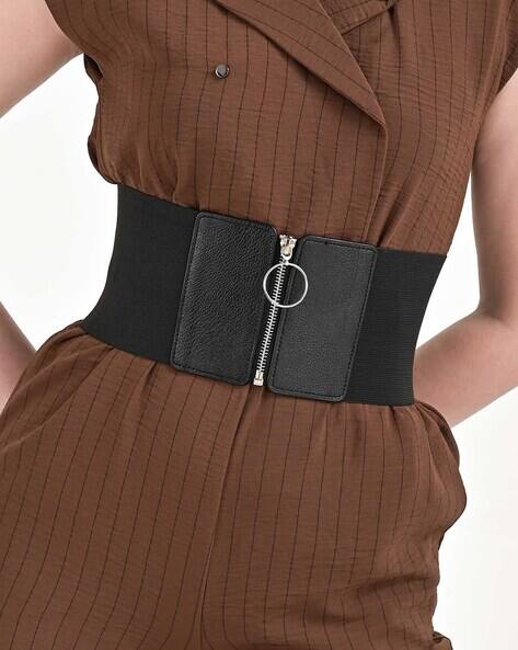 wide waist belts for dresses brown Jasgood Women Corset Belts Wide Elastic Waspie Brown Waist Belt for Dress, Women's, Size: Fit Waist 32-36