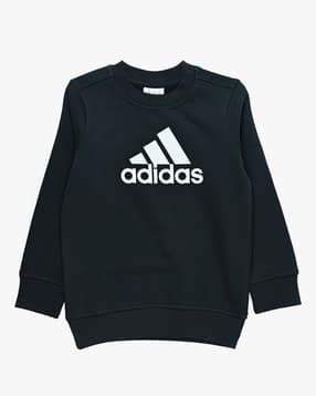 adidas kids Boys Logo Print Regular Fit Sweatshirt-picture-21