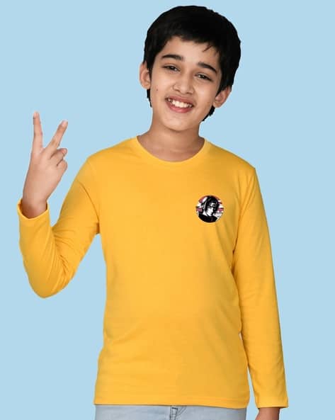 Buy Yellow Tshirts for Boys by Nusyl Online