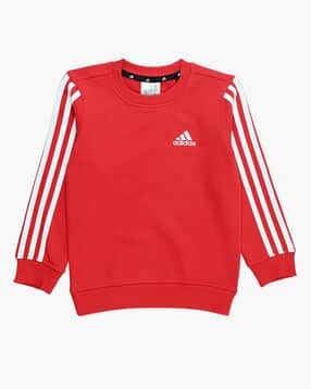 adidas kids Boys Striped Regular Fit Sweatshirt-picture-15