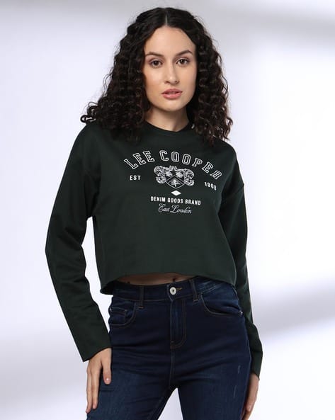 Lee Cooper Women Brand Print Relaxed Fit Sweatshirt