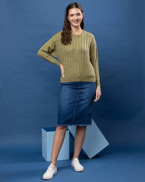 Buy Olive Sweaters Cardigans for Women by WEARLUSSO Online