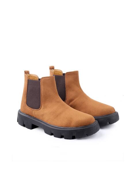 Buy Tan Boots for Men by BXXY Online