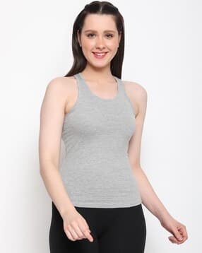 outflits Women Heathered Cotton Tank Top-picture-37