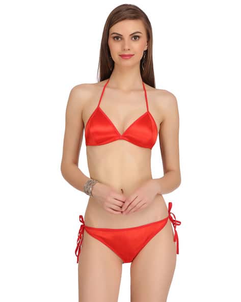 Fashion Comfortz Women Indian Bra & Panty Set