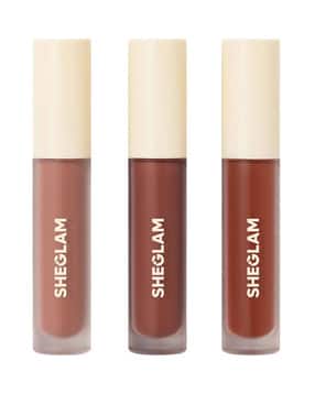 Pack of 3 Matte Allure Mini Liquid Lipstick Set - Nude Beach-image-29