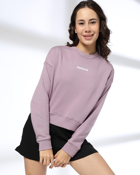 Lilac sweatshirt womens sale