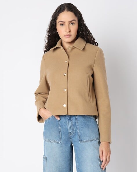Vero Moda Women Regular Fit Shacket with Slip Pockets