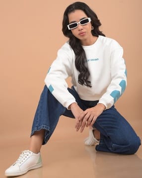 crimsoune club Women Typographic Regular Fit Sweatshirt-picture-14