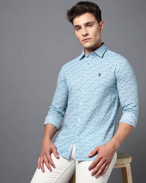 Men Floral Print Tailored Fit Shirt
