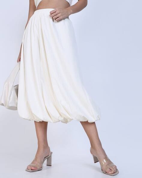 Buy Cream Skirts for Women by SHOWOFF Online | Ajio.com
