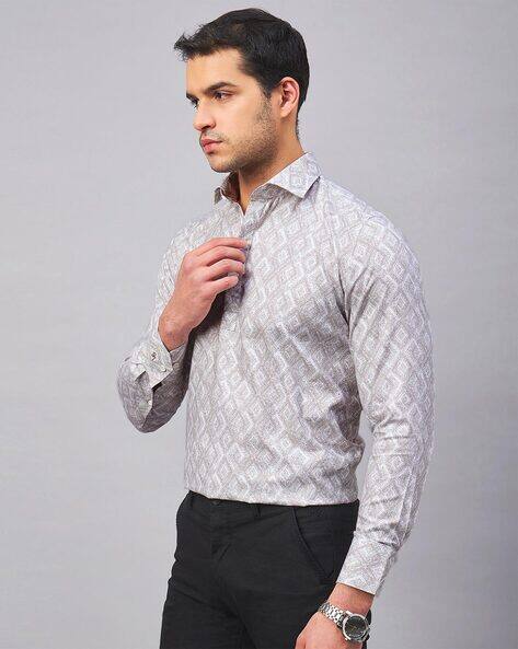LOUIS STITCH Men Printed Regular Fit Cotton Shirt