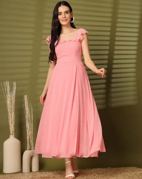 pink light dress