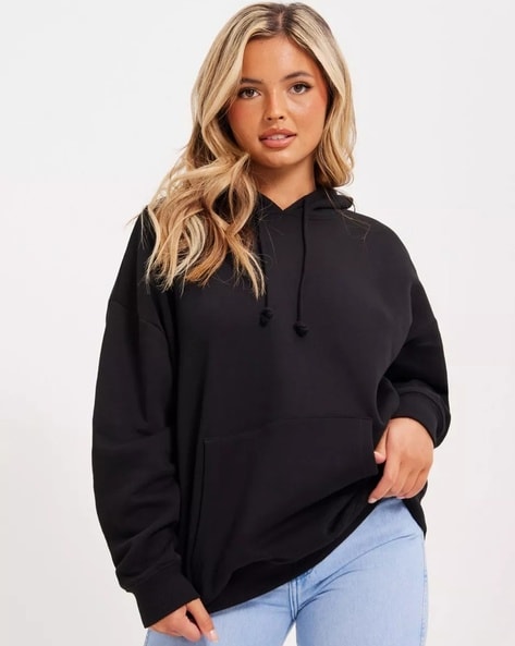 Buy Black Sweatshirt Hoodies for Women by TIMYKA Online Ajio