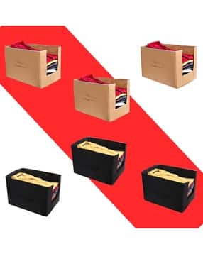 mbw Set of 6 Non-Woven Shirt Stacker Storage Organisers-picture-13