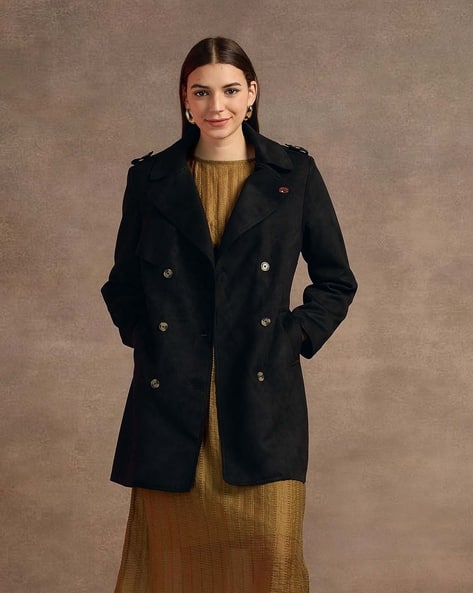 Women Regular Fit Trench Coat