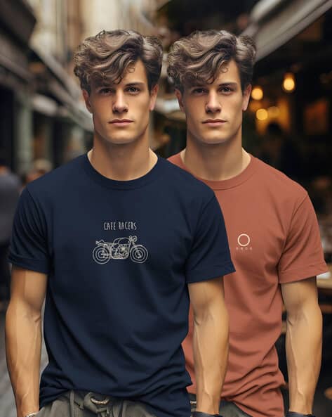 Bullmer Men Graphic Regular Fit T-shirt
