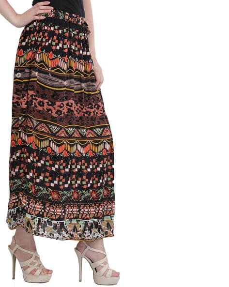 Women Printed Flared Skirt