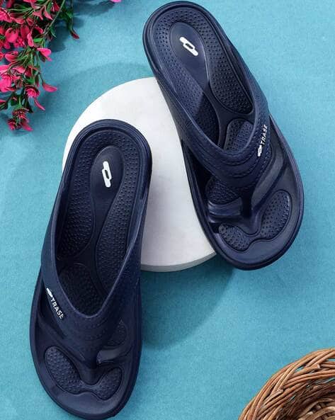 Buy Navy Flip Flop Slippers for Women by TRASE Online