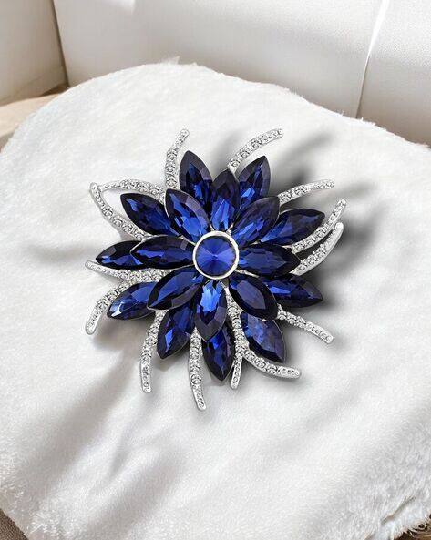 Buy Blue Brooches Pins for Women by Mahi Online
